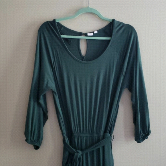 Gap wide leg cropped green Jumpsuit pants size small - Picture 2 of 8